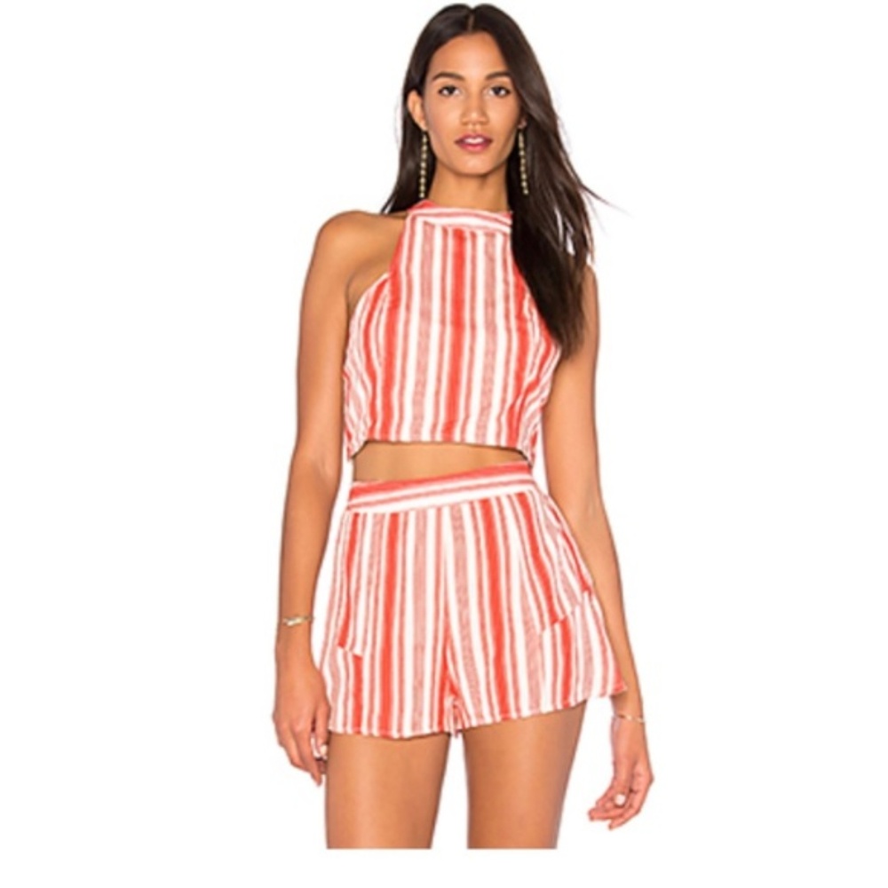 Band of Gypsies red and white striped set